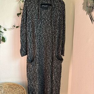 Nasty Gal Black and White Knit Cardigan